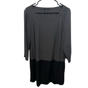 Eileen Fisher Color Block Sheath Dress Size Small